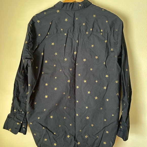 Madewell Hi-Lo Star Print Button Down - Picture 10 of 12